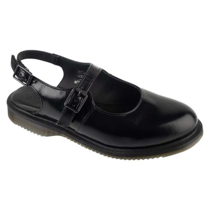 Moteriški Mary Jane stiliaus bateliai Dr. Martens Madaline, juodi