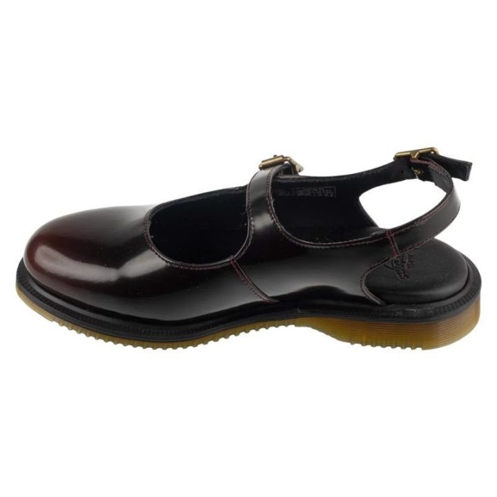 Moteriški Mary Jane stiliaus bateliai Dr. Martens Madaline, bordo