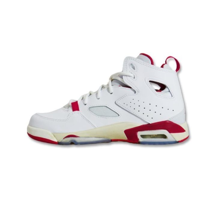 Vaikiški sportbačiai Air Jordan FLTCLB '91, balti ir raudoni