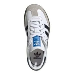 Vaikiški odiniai sportbačiai adidas Samba OG, balti ir juodi