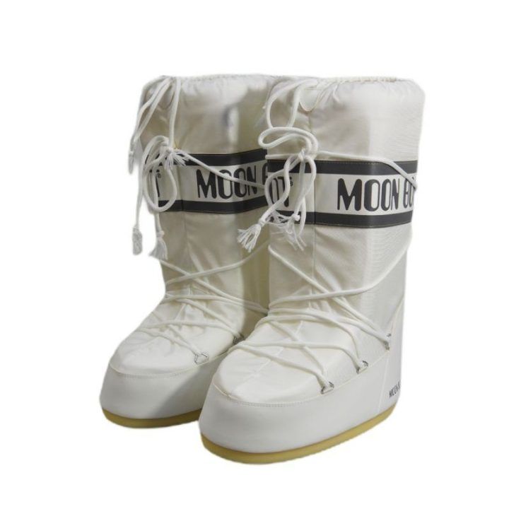Moteriški sniego batai Moon Boot MB Icon Nylon, balti