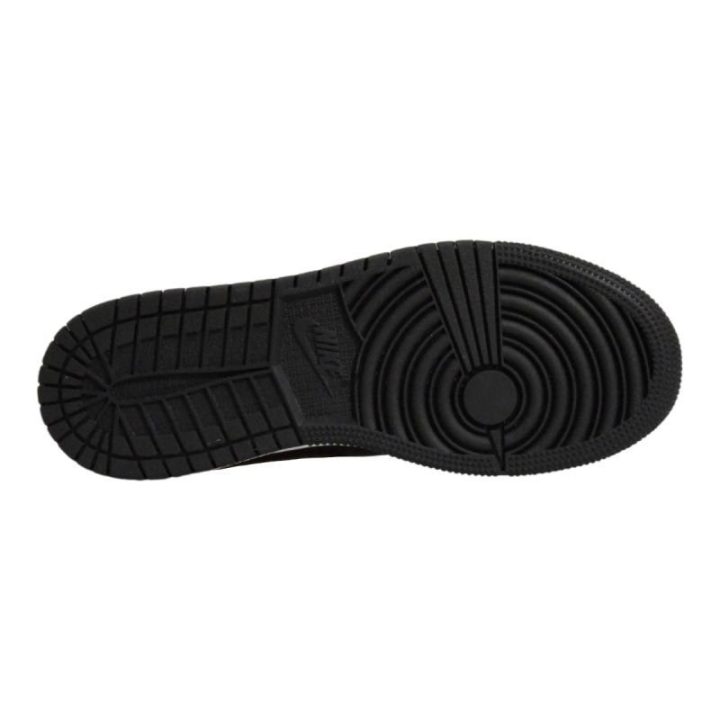 Vaikiški krepšinio sportbačiai Air Jordan 1 Mid, juodi ir aukso