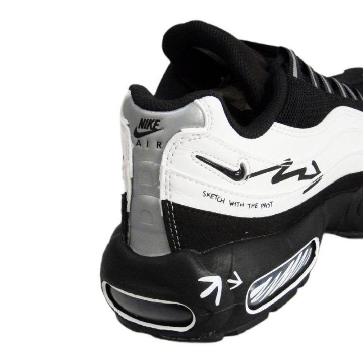 Vyriški sportbačiai Nike Air Max 95 Sketch With The Past, balti ir juodi