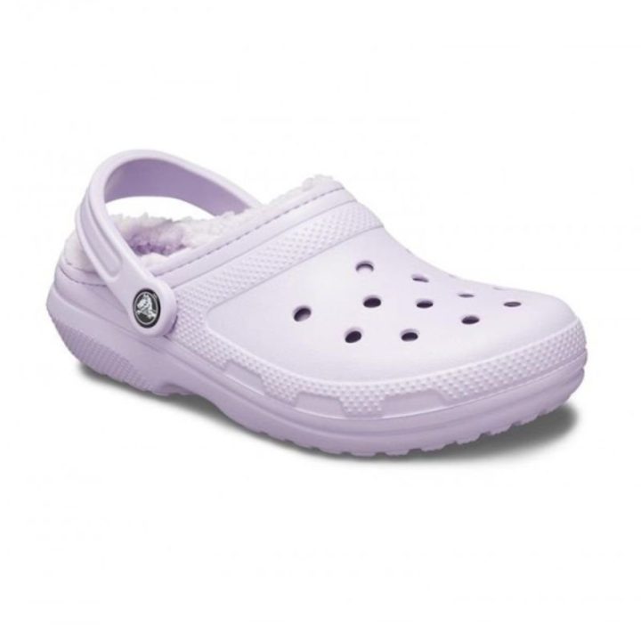 Moteriškos pašiltintos klumpės Crocs Classic Lined, violetinės