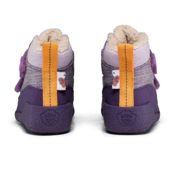 Vaikiški žieminiai batai barefoot tipo Affenzahn Snuggy Butterfly