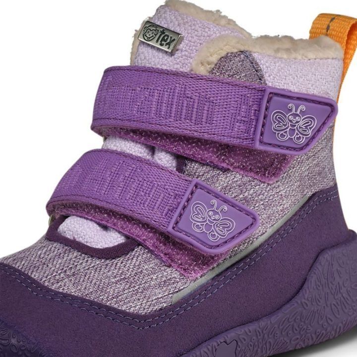 Vaikiški žieminiai batai barefoot tipo Affenzahn Snuggy Butterfly