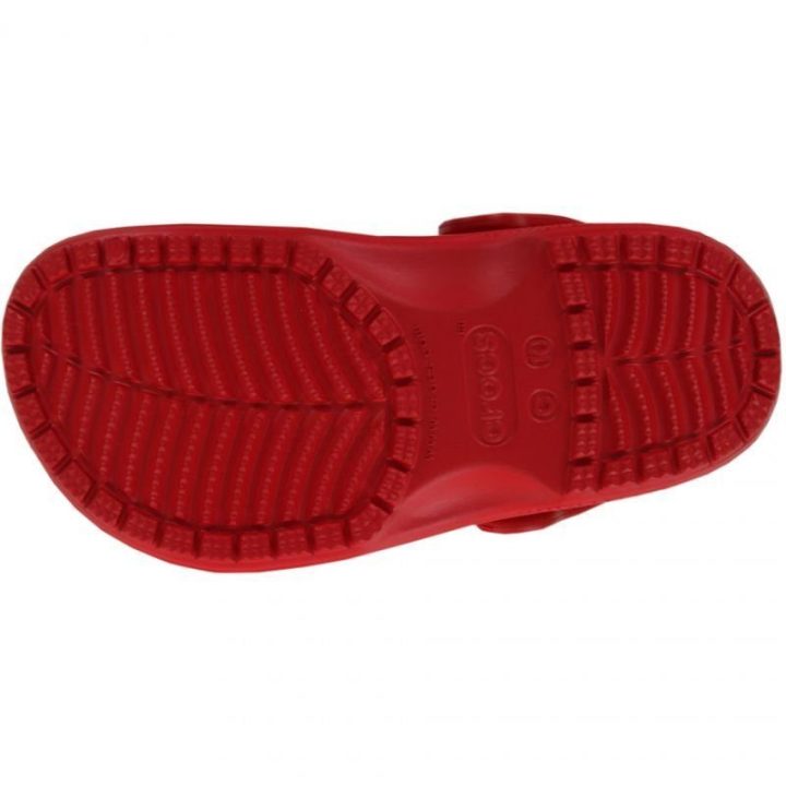 Vaikiškos klumpės su pasukamu dirželiu Crocs Classic, raudonos
