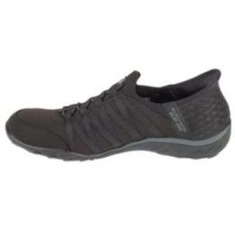 Moteriški įspiriami sportbačiai Skechers Slip-ins: Breathe Easy - Roll With Me, juodi