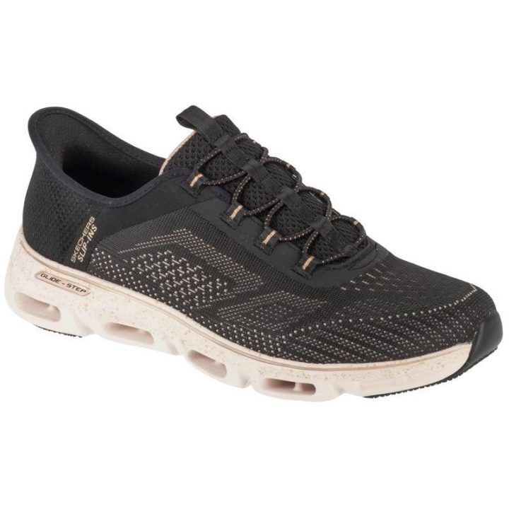 Moteriški įspiriami sportbačiai Skechers Glide-Step, juodi