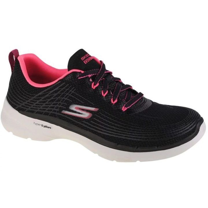 Moteriški sportbačiai Skechers Go Walk 6 Stunning Glow, juodi