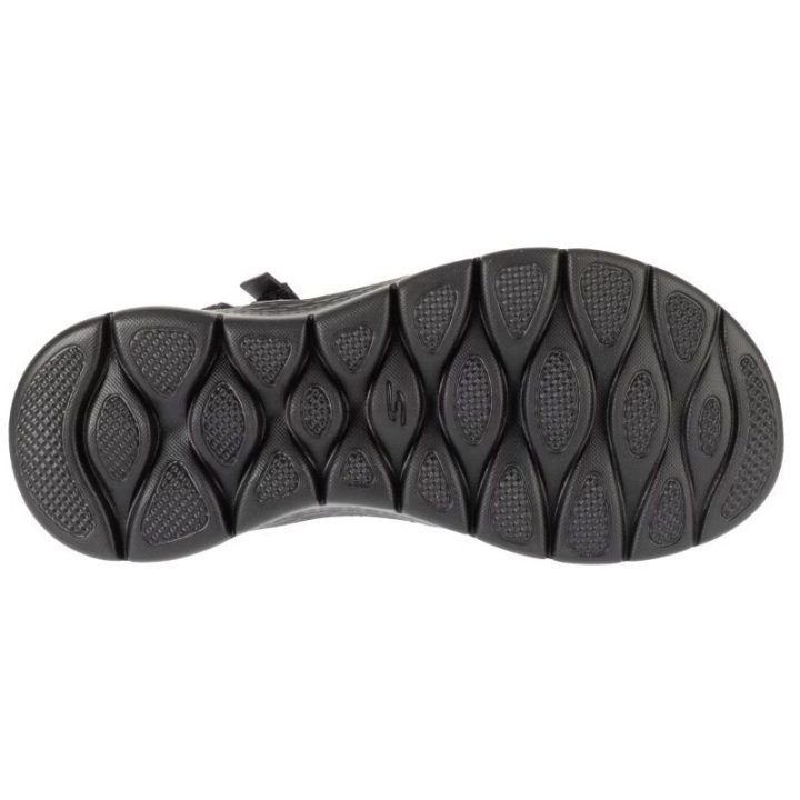 Moteriškos basutės su reguliuojamu dirželiu Skechers Go Walk Flex Sandal Sublime, juodos