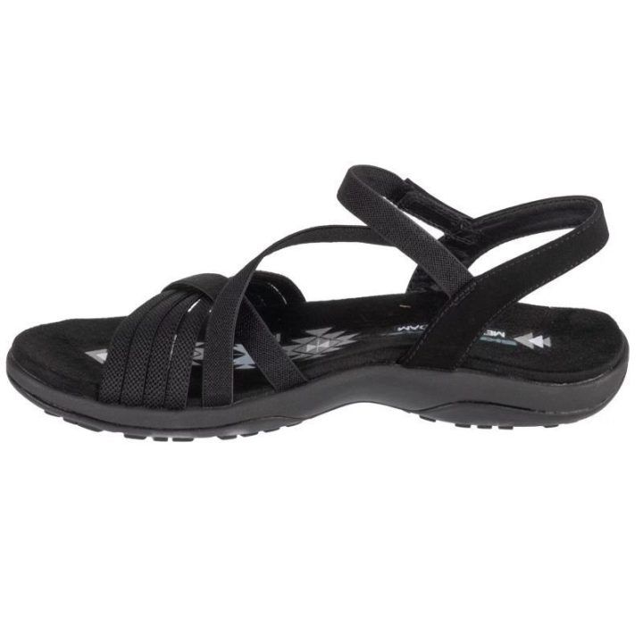 Moteriškos basutės Skechers Reggae Slim - Summer Heat, juodos