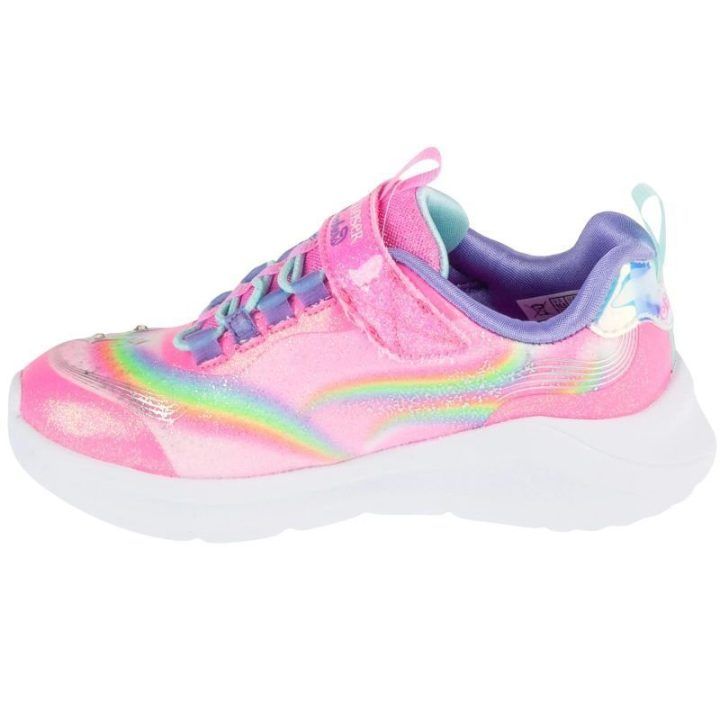 Sportbačiai mergaitėms su šviesomis Skechers Unicorn Chaser, rožiniai