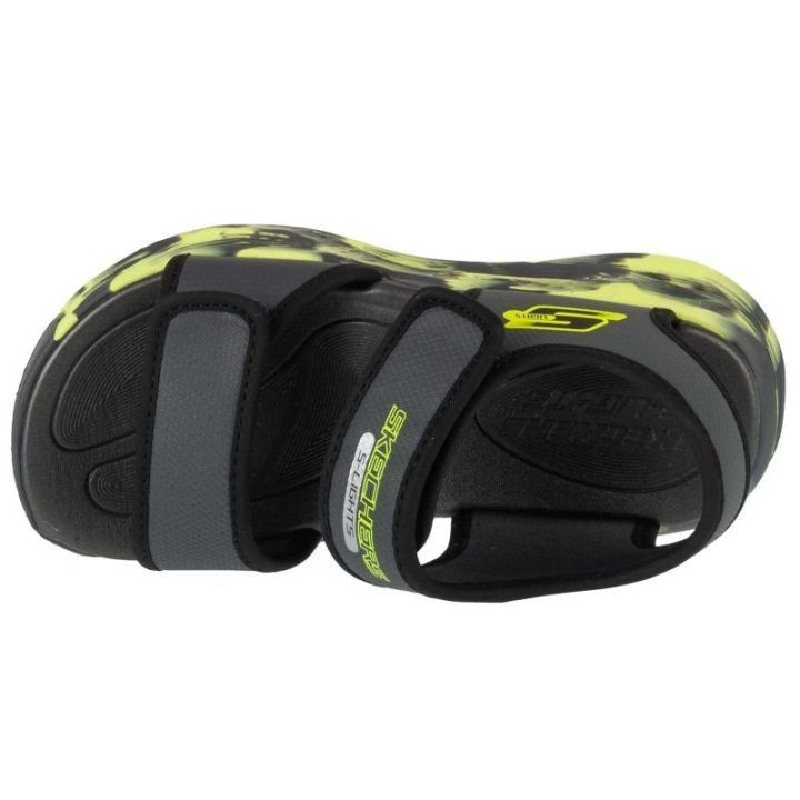 Vaikiškos basutės Skechers S-Lights: Sola Glow, pilkos