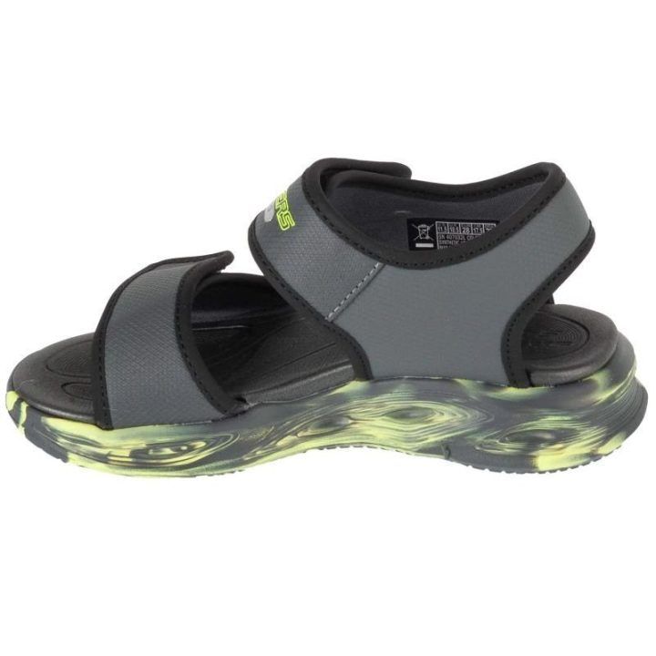 Vaikiškos basutės Skechers S-Lights: Sola Glow, pilkos