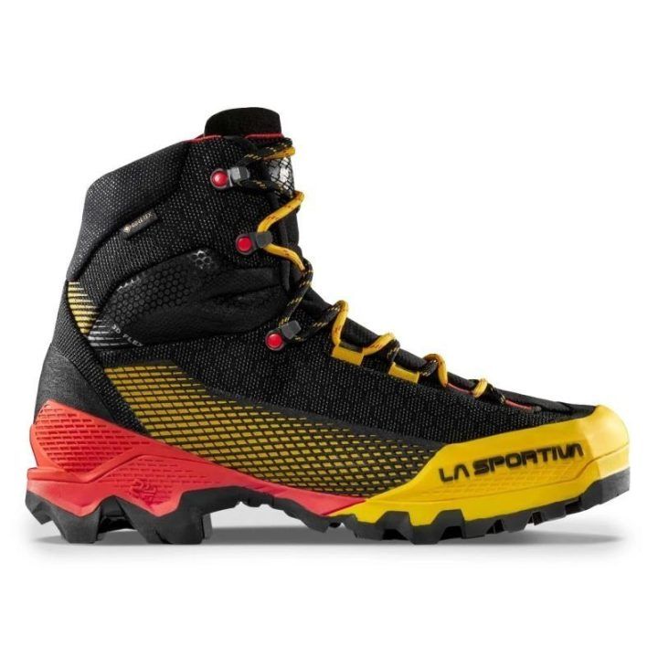 Vyriški žygio batai La Sportiva Aequilibrium ST GTX, juodi ir geltoni