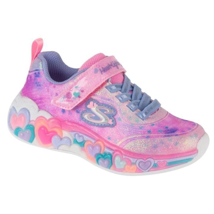 Vaikiški sportbačiai Skechers Eternal Heart Lights, rožiniai
