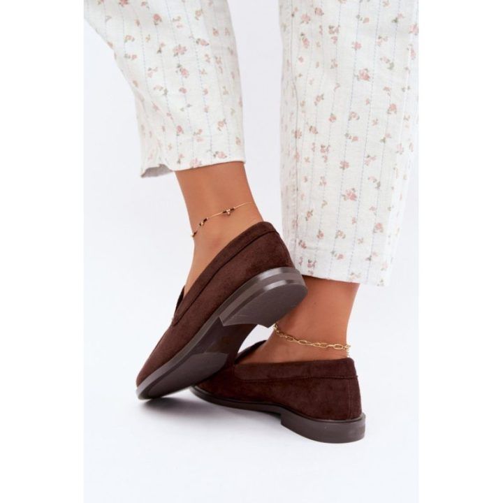 Moteriški mokasinai su 6 cm aulu Step in style, rudi