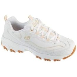 Moteriški bateliai su platforminiu padu Skechers D'Lites, balti