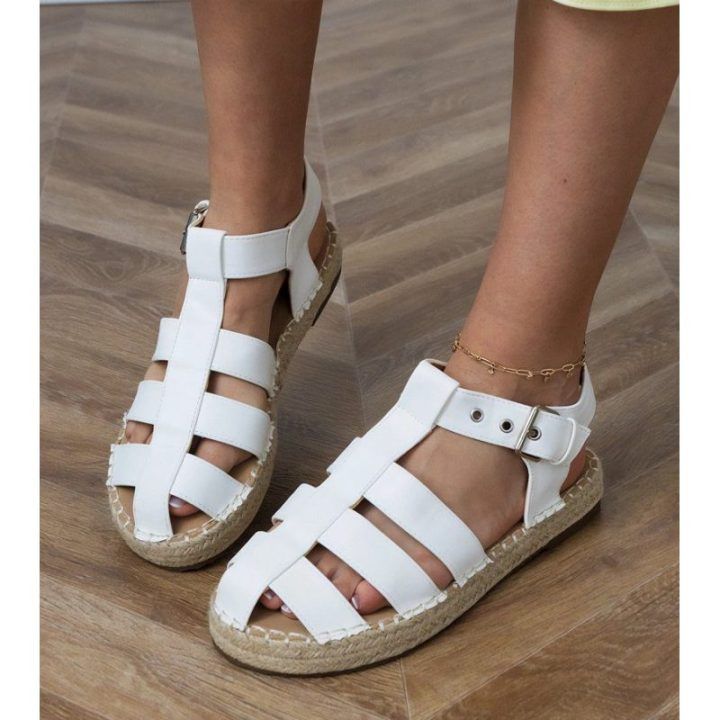Moteriškos uždaros espadrilės Bez Marki, baltos