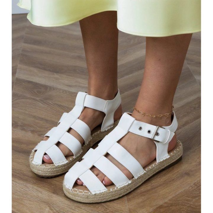 Moteriškos uždaros espadrilės Bez Marki, baltos