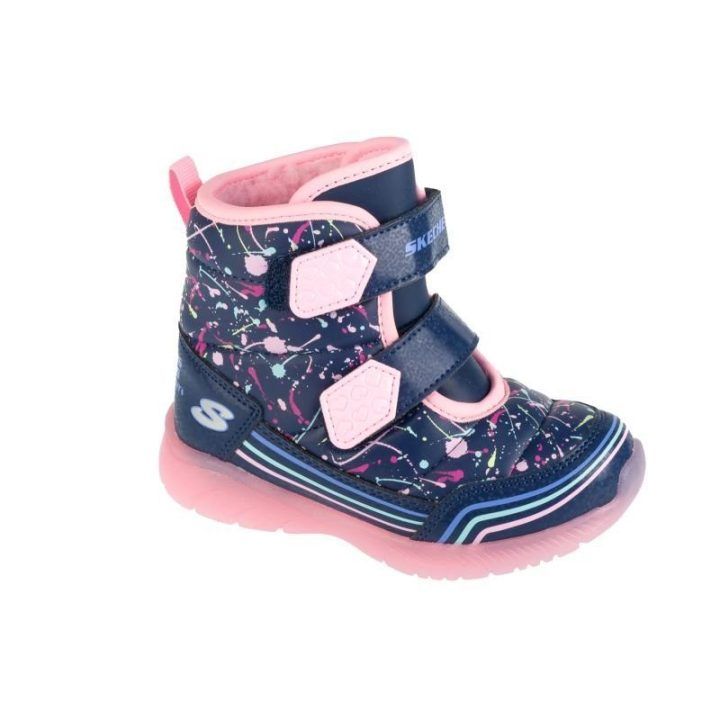Vaikiški sportbačiai Skechers Illumi-Brights Power Paint, tamsiai mėlyni
