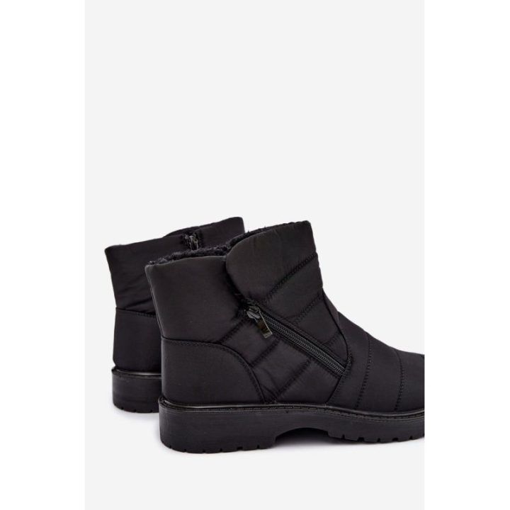 Vyriški neperšlampami sniego batai su užtrauktukais, juodi