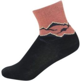 Moteriškos bambukinės žygių kojinės Viking Boosocks Mid, juodos