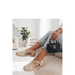 Moteriškos espadrilės su 4 cm platforma Solea, smėlio