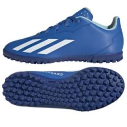Vaikiški futbolo bateliai adidas X Crazyfast.4, mėlyni
