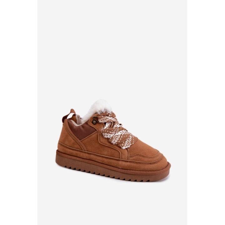 Moteriški pašiltinti aulinukai su raišteliais Step in style, rudi