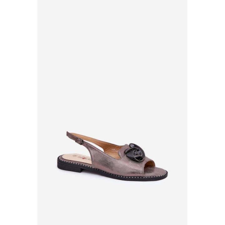 Moteriškos basutės su reguliuojamu dirželiu Step in style, pilka
