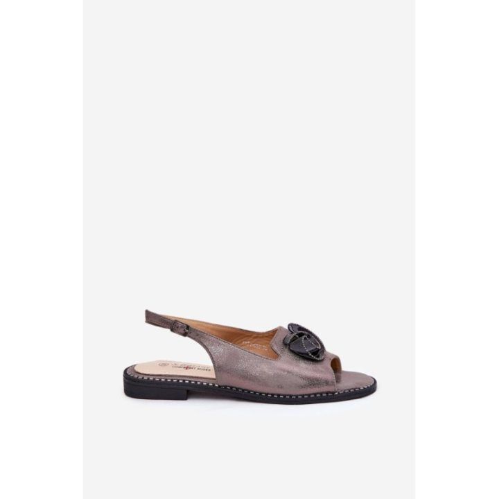 Moteriškos basutės su reguliuojamu dirželiu Step in style, pilka