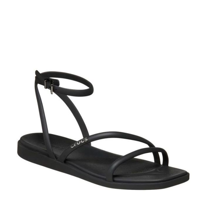 Moteriškos basutės su kulno dirželiu Crocs Miami, juodos