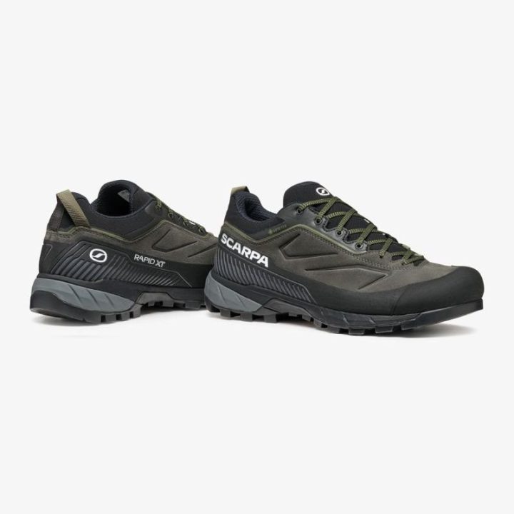 Vyriški batai su GORE-TEX membrana Scarpa Rapid XT, tamsiai chaki