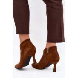 Moteriški aulinukai su 8 cm kulnu Step In Style, rudi