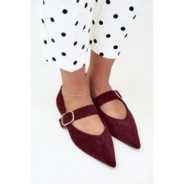 Balerinos su sagtimi ir smailėjančia nosimi Step in style – raudona