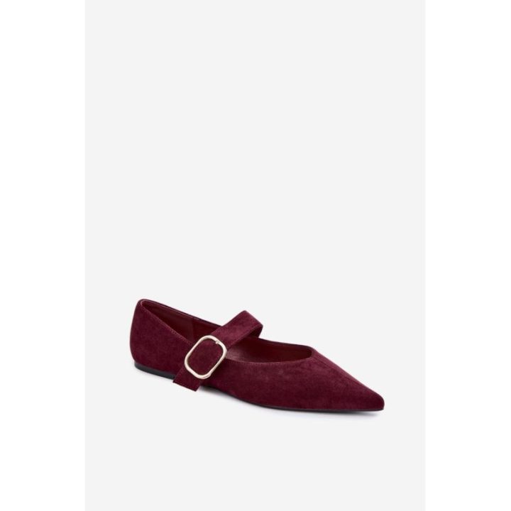 Balerinos su sagtimi ir smailėjančia nosimi Step in style – raudona