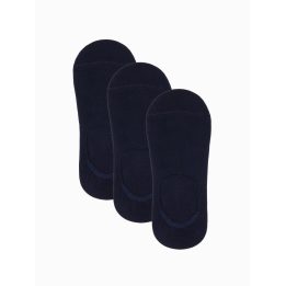 Vyriškos tamsiai mėlynos pėdų kojinės, 3 poros OMBRE CLOTHING